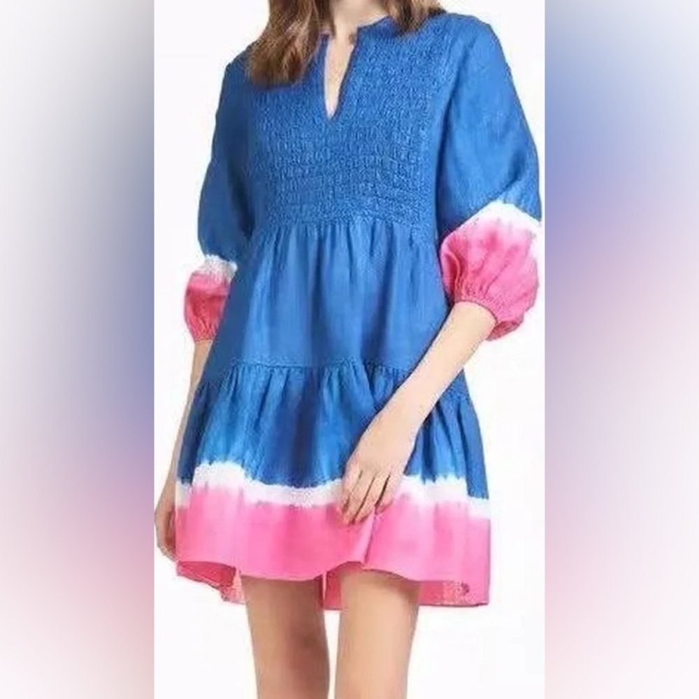 SACHIN + BABI Coco Royal Blue Dip Dye Mini Dress NWT Small & Medium
